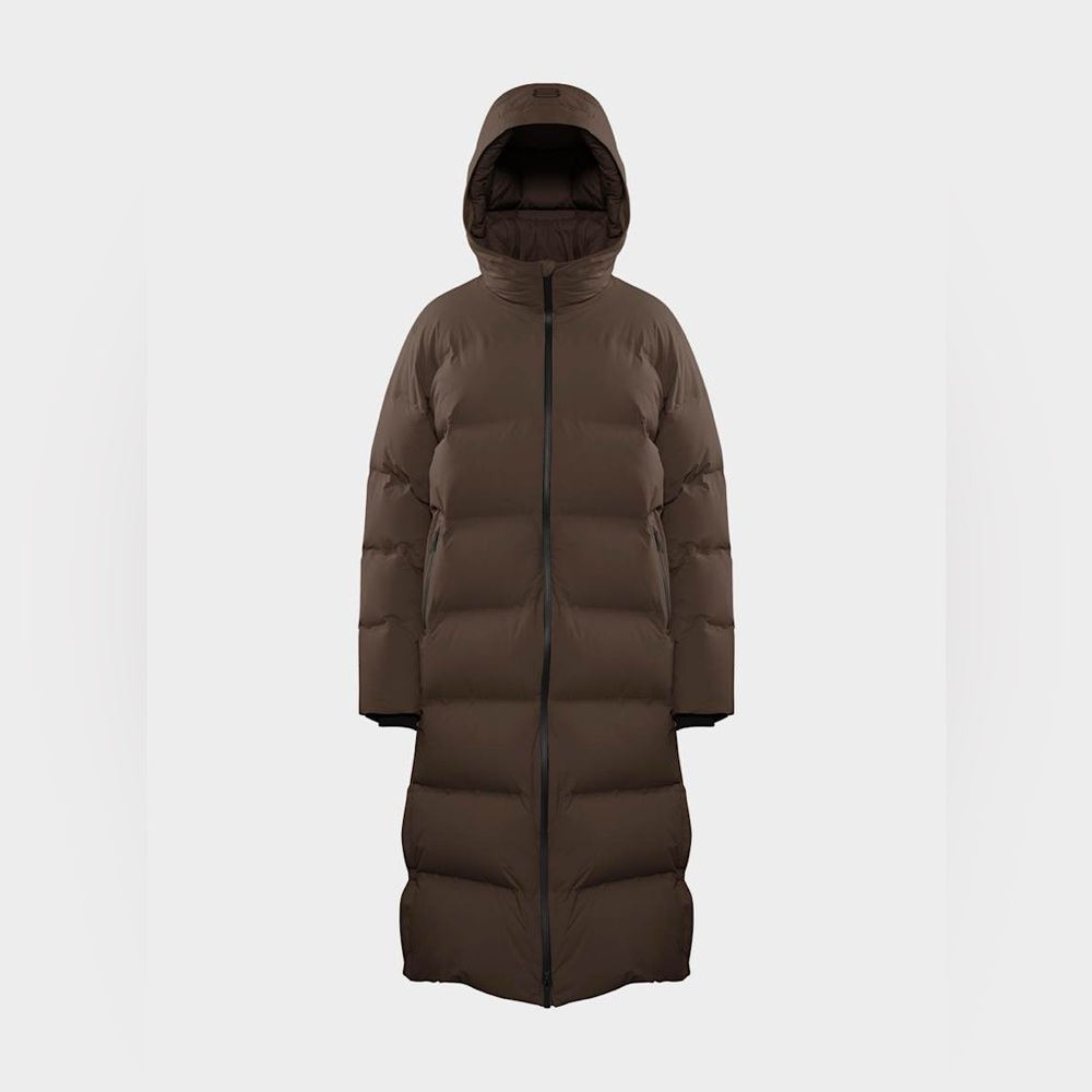 Tna The Super Puff₂o™ Long - Rainstop™ Sz XS Rich Mocha Brown - Picture 2 of 15